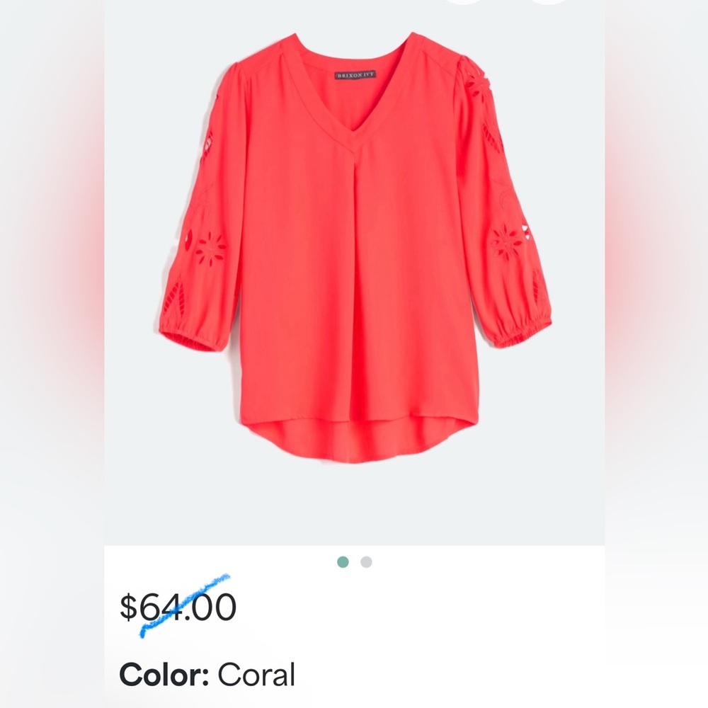 Brixon Ivy Coral Women's Top